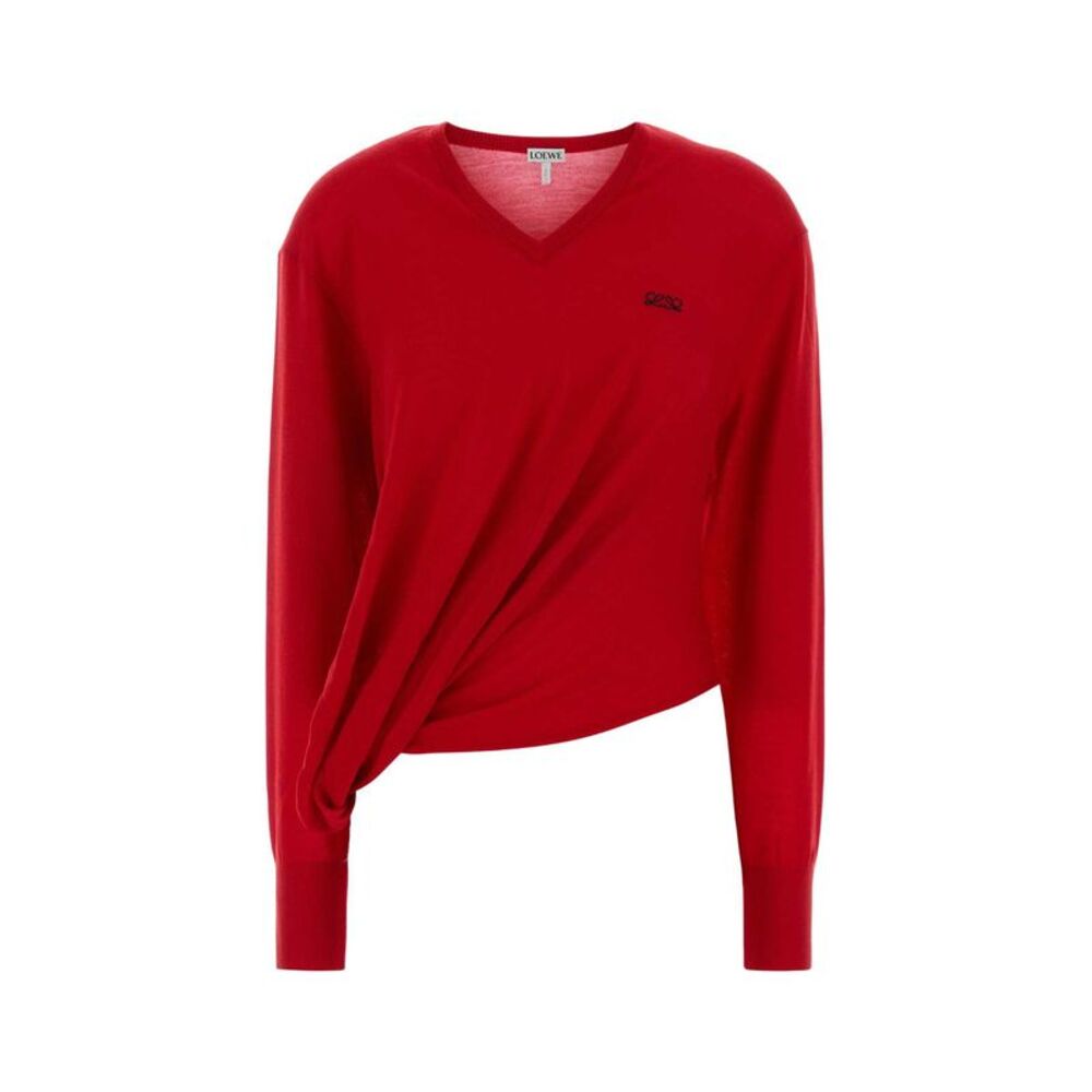 Loewe Women Red Wool Blend Sweater